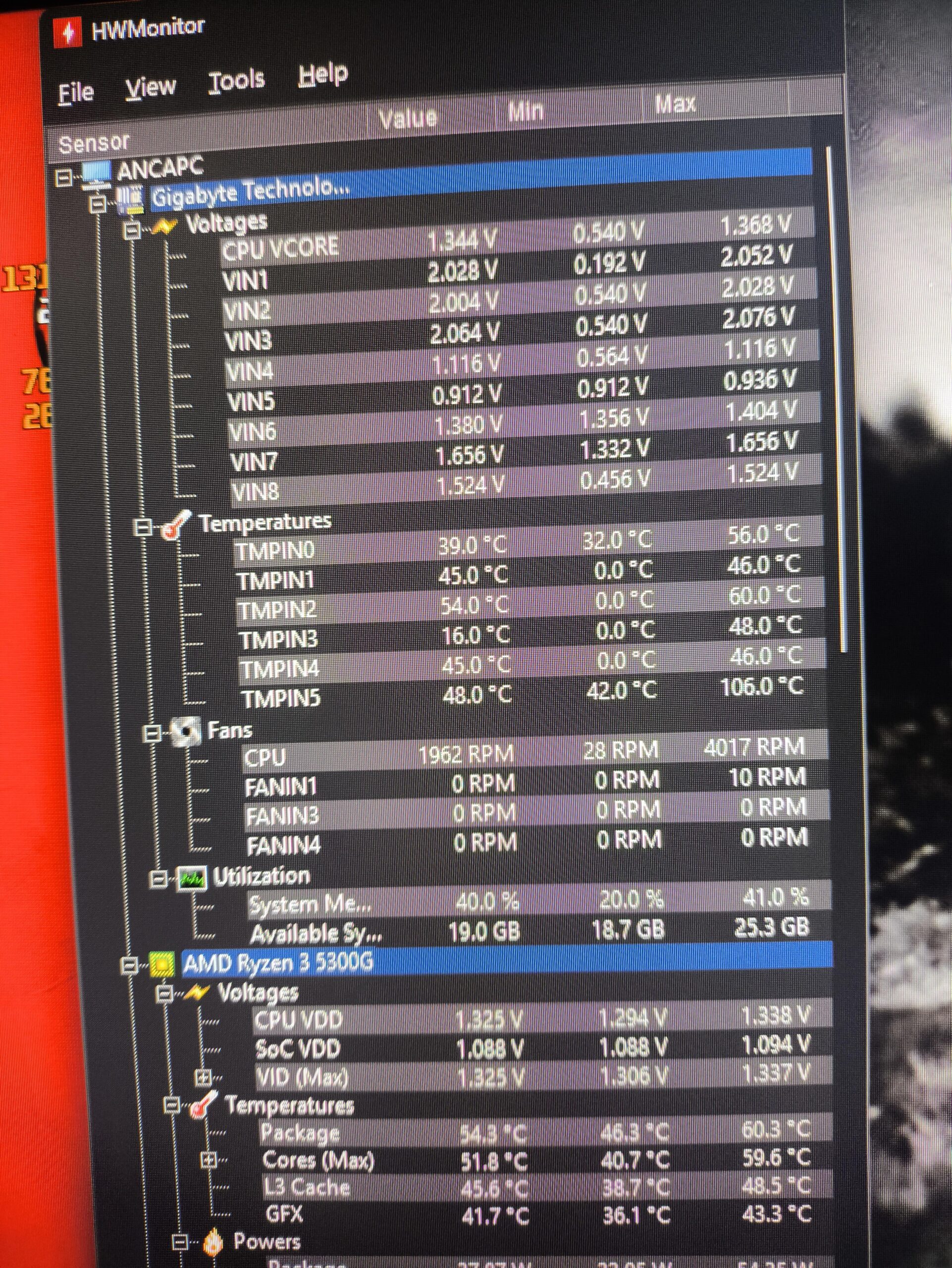 VRM com pico de temperatura depois do overclock VRM com pico de temperatura depois do overclock