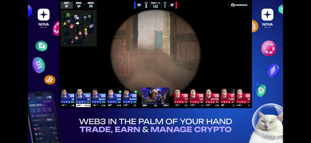 1:42 timer, awpers fighting mid and 50% screen ads. Ggwp