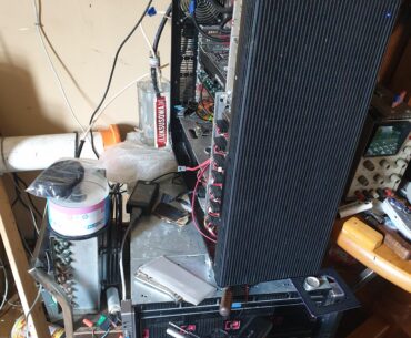 New improvised Reservoir for my battle station. had my dad over, me and him got into it, the very bottle of vodka he finished off in my cabinets & blacked out from was used to replace my old destroyed Reservoir which was a some other improvised bottle somehow entire setup survived our 3am brawl