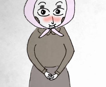 I drew what I pictured Nikolai's wife looked like