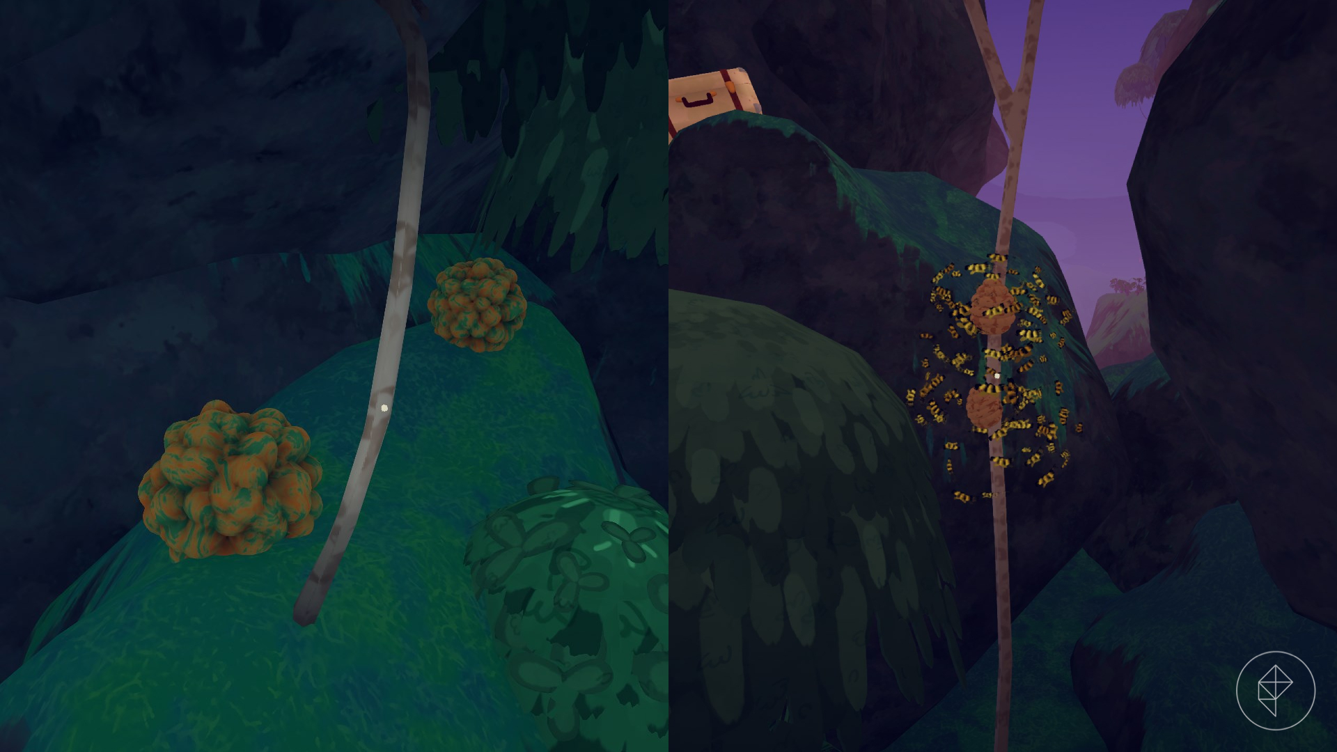 Dangerous plants and objects found around the island in Peak.