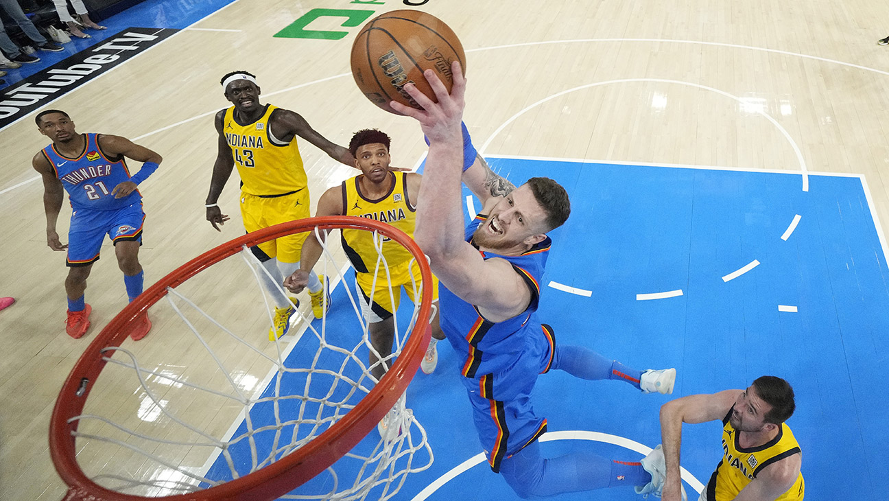 NBA Finals Game 7 Draws 16M Viewers for ABC Isaiah Hartenstein 55 of the Oklahoma City Thunder drives to the basket against the Indiana Pacers during the second quarter in Game Seven of the 2025 NBA Finals at Paycom Center on June 22, 2025 in Oklahoma City, Oklahoma.