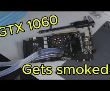 GTX 970 finally beats a stock 1060. Took ice, a pump, and way too many hours.