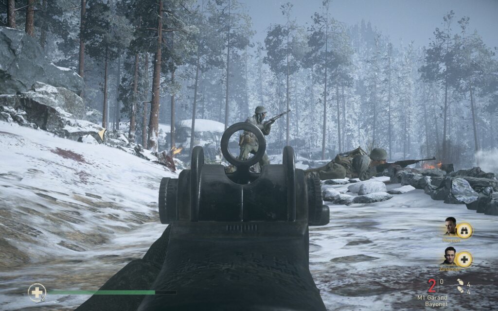 Gun sight off center