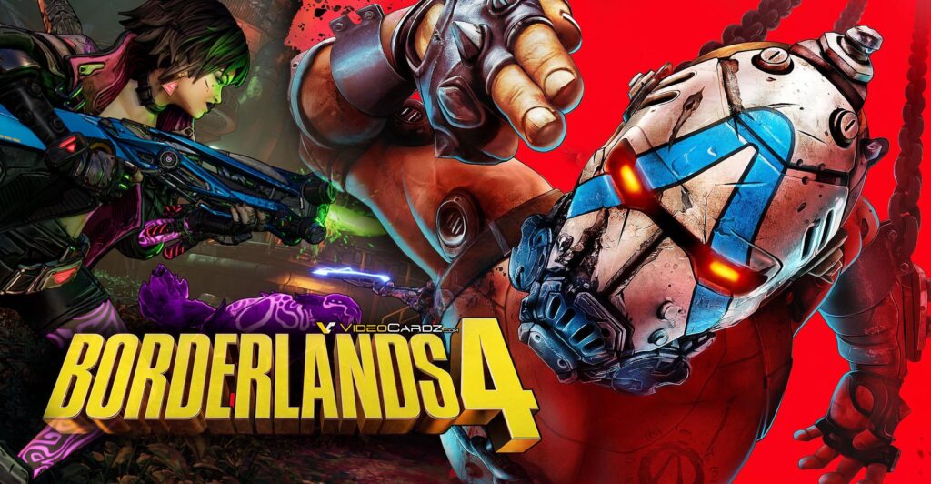Borderlands 4 PC recommended specs list GeForce RTX 3080 or Radeon RX 6800 XT GPUs, minimum 8-core CPU