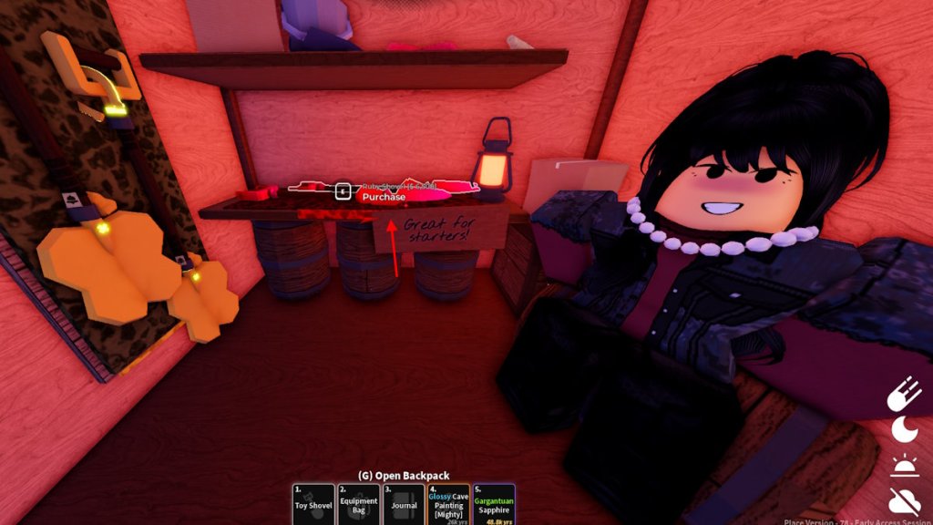 Purchase Ruby Shovel in Dig