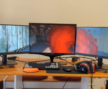 Budget Triple Wide Screen Original Doom setup