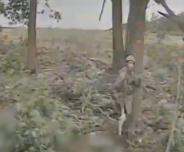 Ukrainian soldiers captured a Russian POW using an FPV drone