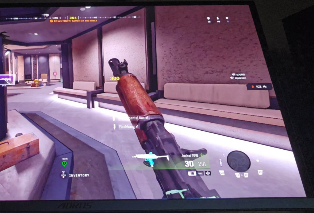 Urzikstan ran at a smooth 110-120 Hz on the Base PS5, Verdansk consitently drops to the 80s, and even as low as 60s in some areas of the map. [refresh rate counter]