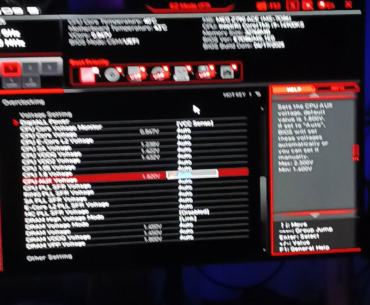 14900ks voltages in MSIeg ace bios
