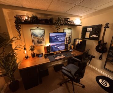 Finally finished (for now lol.) Lighting still carries my setup :)