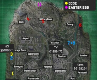 Warzone Bunker cards and codes