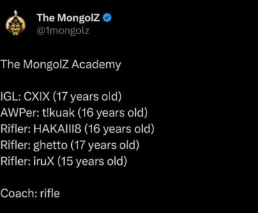 Mongolz announce academy