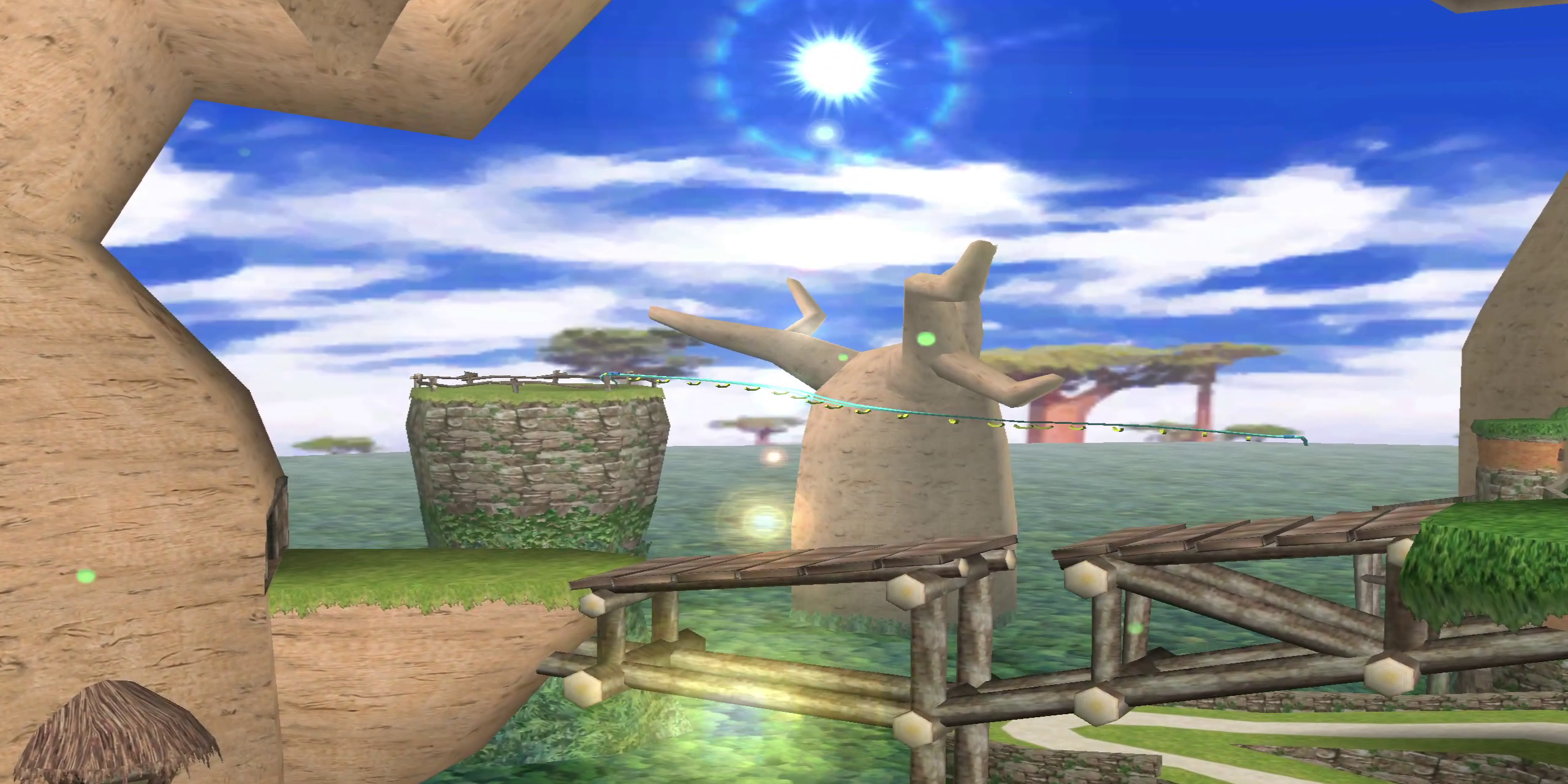A sunrise in gameplay from Billy Hatcher and the Giant Egg