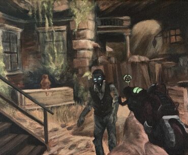 Some of my COD Zombies paintings throughout the years