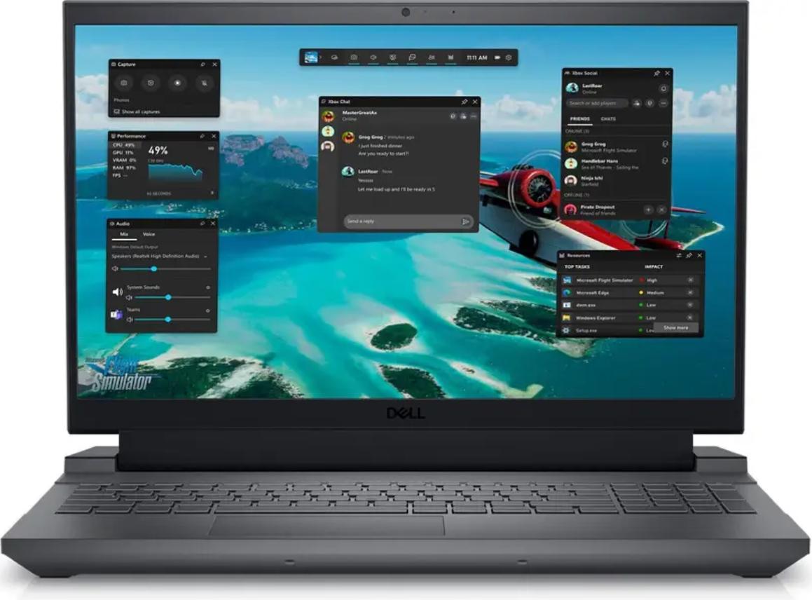 Enjoy a gaming marathon with the DELL G15-5530 15.6-inch Laptop.