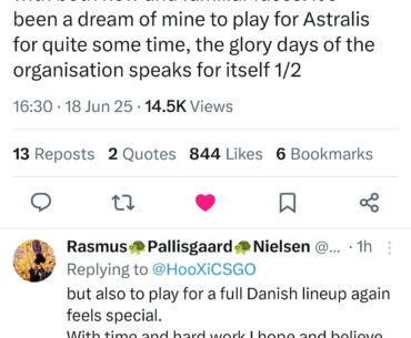 HooXi: It's been a dream of mine to play for Astralis