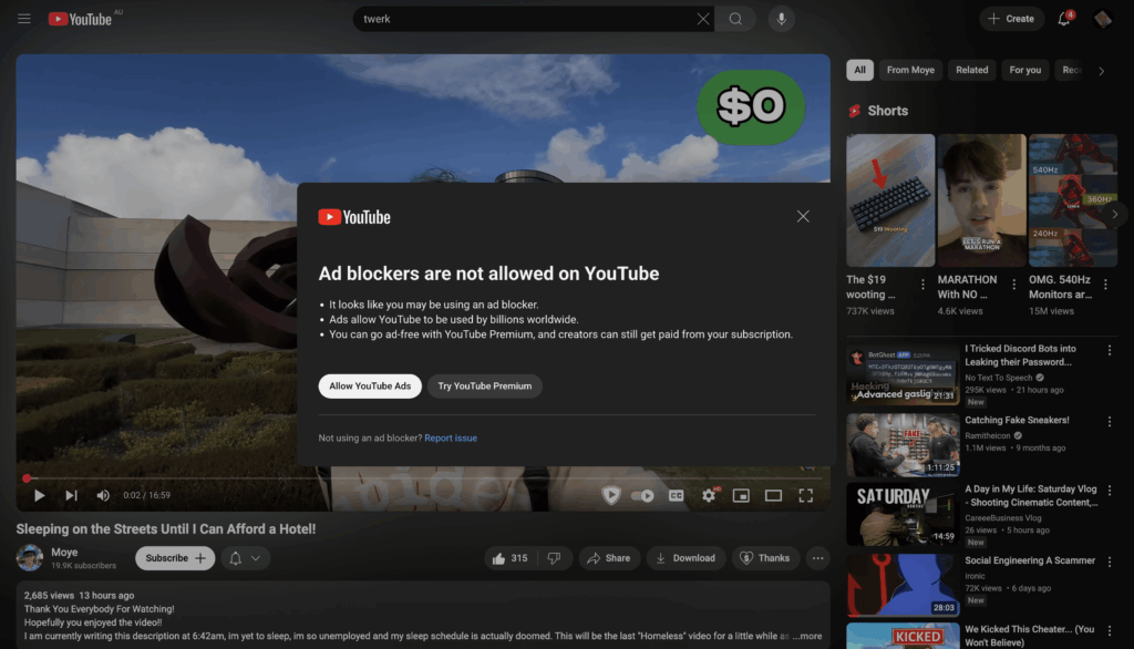 YouTube does it again...