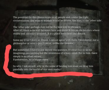 My favorite quote in any game ever [SH2 Remake]