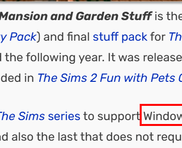 The Sims 2 still supported Windows 98 in 2008