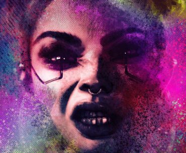 Creating cyberpunk art in procreate