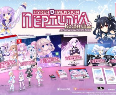 An image of all the contents of the Limited edition of Hyperdimension Neptunia Re;Birth 2