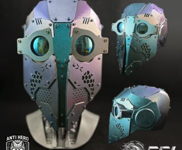 A few more cyber helmets I designed!