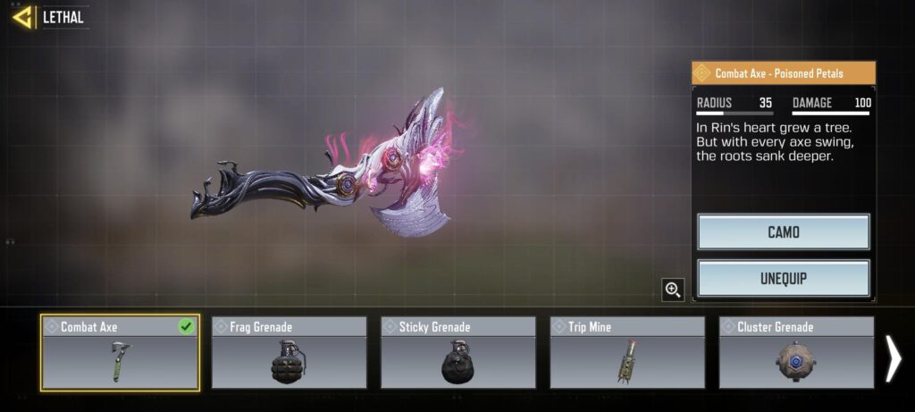 Legendary with no kill effect