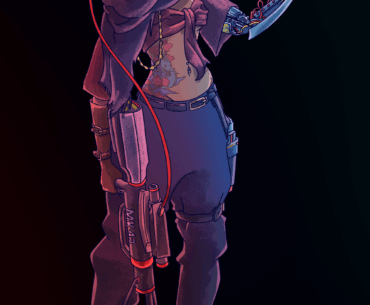 I heard AI images are now banned in this subreddit, so I felt it was a good time to post art of my Cyberpunk Fixer, Domino