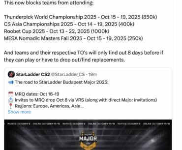 Complexity GM criticizes Budapest Major qualifier dates: "What an absolute shitshow"