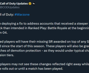 Update on the rank setback in Ranked Play