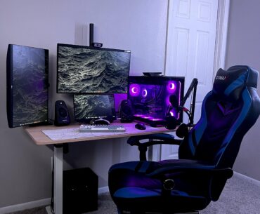 My one bedroom apartment setup (ignore my ethernet cable, raceways are expensive)