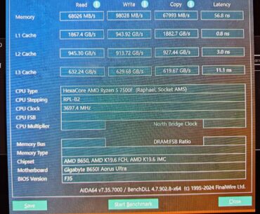 DDR 5 overclock results (m-die)