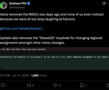 messioso on twitter: "Valve removed the MRQ's two days ago and none of us even noticed because we were all too busy laughing at Falcons."