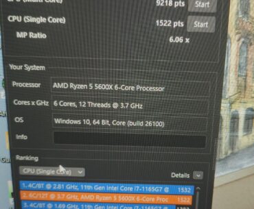Is this score good/decent for a 5600x?