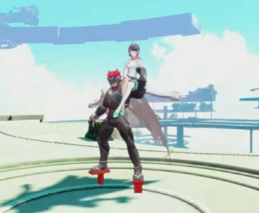 This is how mounting works in Digimon, apparently.