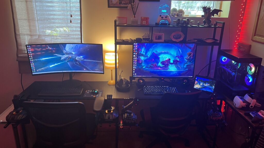 His and hers Flight Station