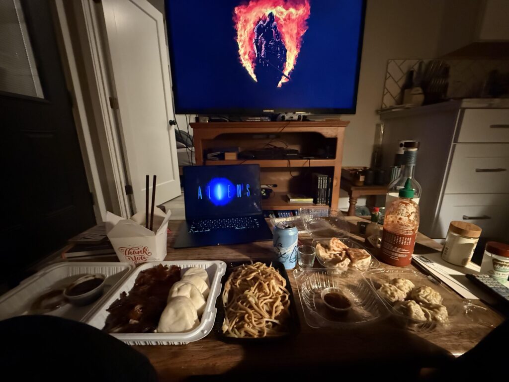 Asked a friend what he was doing for the night. I got this back.