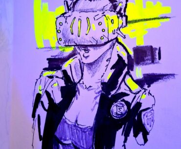 some of my latest sketches for my dystopian cyberpunk story