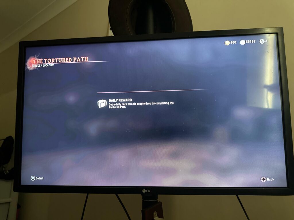 Tortured path won’t let me past this screen no matter what I press