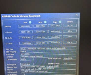Corsair vengance 6400 y amd 9800x3d