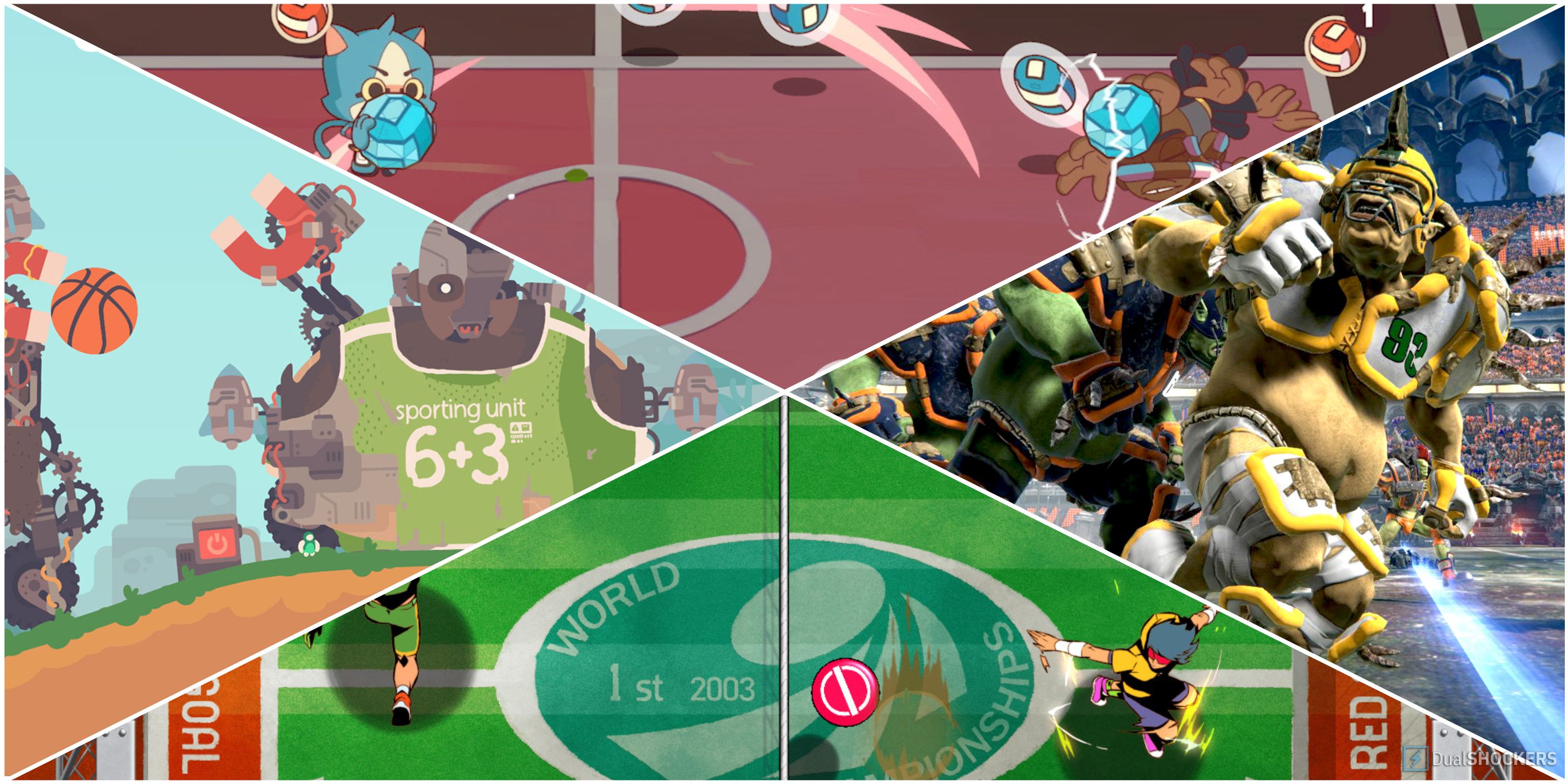 Dodgeball Academia Mutant Football League Windjammers 2 Regular Human Basketball