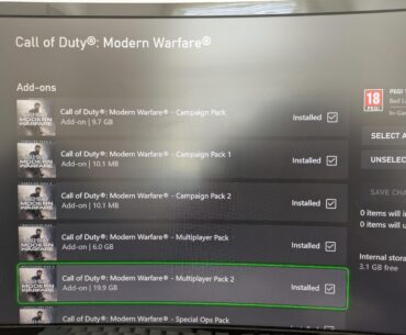 "Data pack missing"