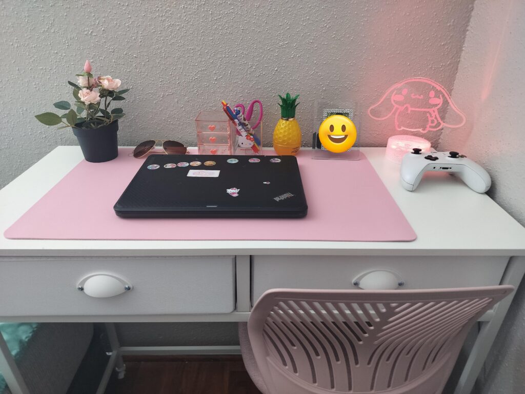 My 7 year old asked me to post her Battlestation where she studies, does her art and plays her fav games.