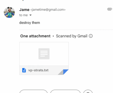 🚨 Leaked email between Jame and Yekindar