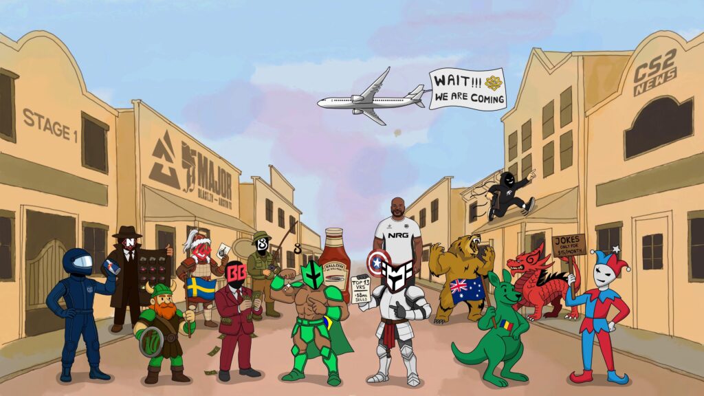 BLAST Austin Major Stage 1 Teams Drawing