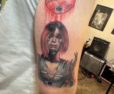 "The Killing Moon" - Finished Songbird tattoo