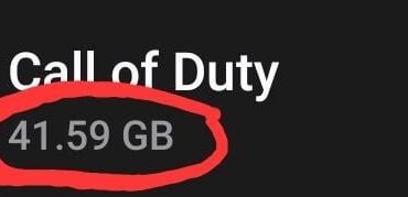 Since when is COD Mobile 41 GB???!!!