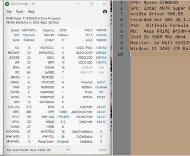 5700X3D 4070 SUPER 3600 Mhz RAM vs 3200 Mhz  Yet Another Arma Benchmark comparison