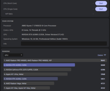Is that a good Cinebench 2024 score for the A2000 6GB?